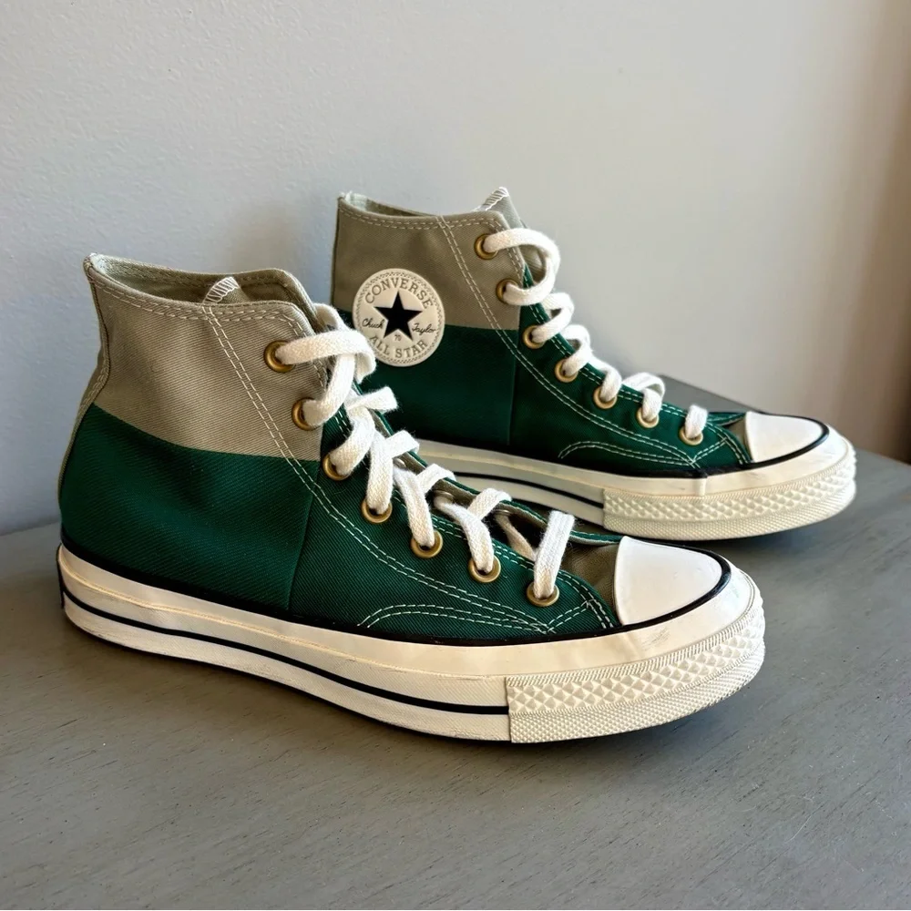 Converse Chuck Taylor 70 High Top Color Block Green Sneakers Women 7.5 A02553C - Picture 4 of 15